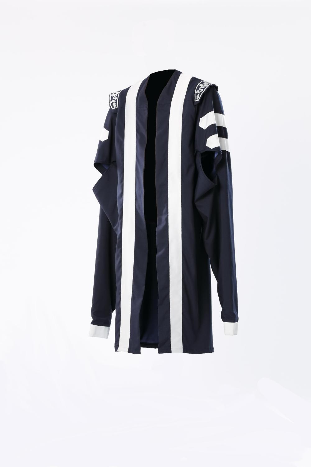 Manufaktur Bavaria, VISCOSE, Vice Chancellor Robe, Schwarz/WeißManufaktur Bavaria VISCOSE RAYON Vice Chancellor Robe Black/White