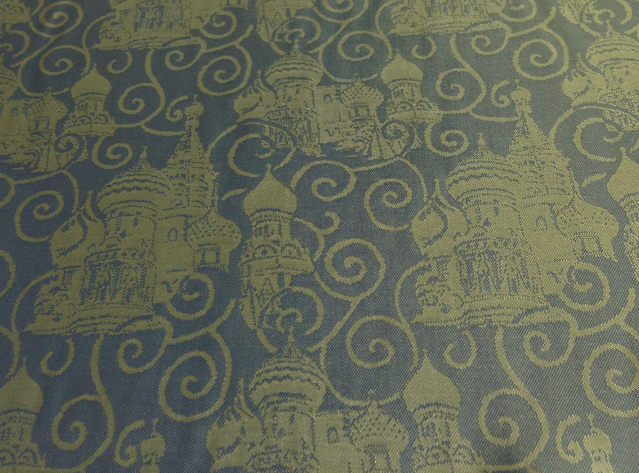 A27 - Jacquard Changeant – Grün-hellblau