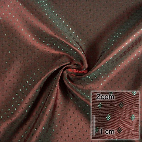 D8 Innenfutter Villache mit Jacquard-Einwebung, karminrot