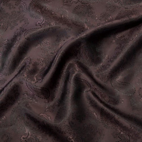 C2 Innenfutter Lava im PAISLEY-Design, dunkel aubergine