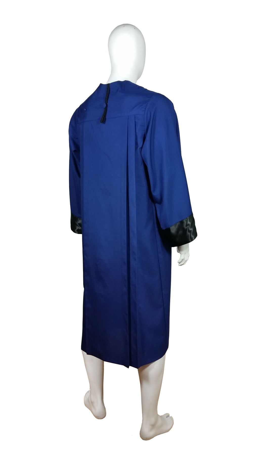 Talar, ELEGANT, Blau, Satin Schwarz - Detailansicht | COLLEGE FASHION