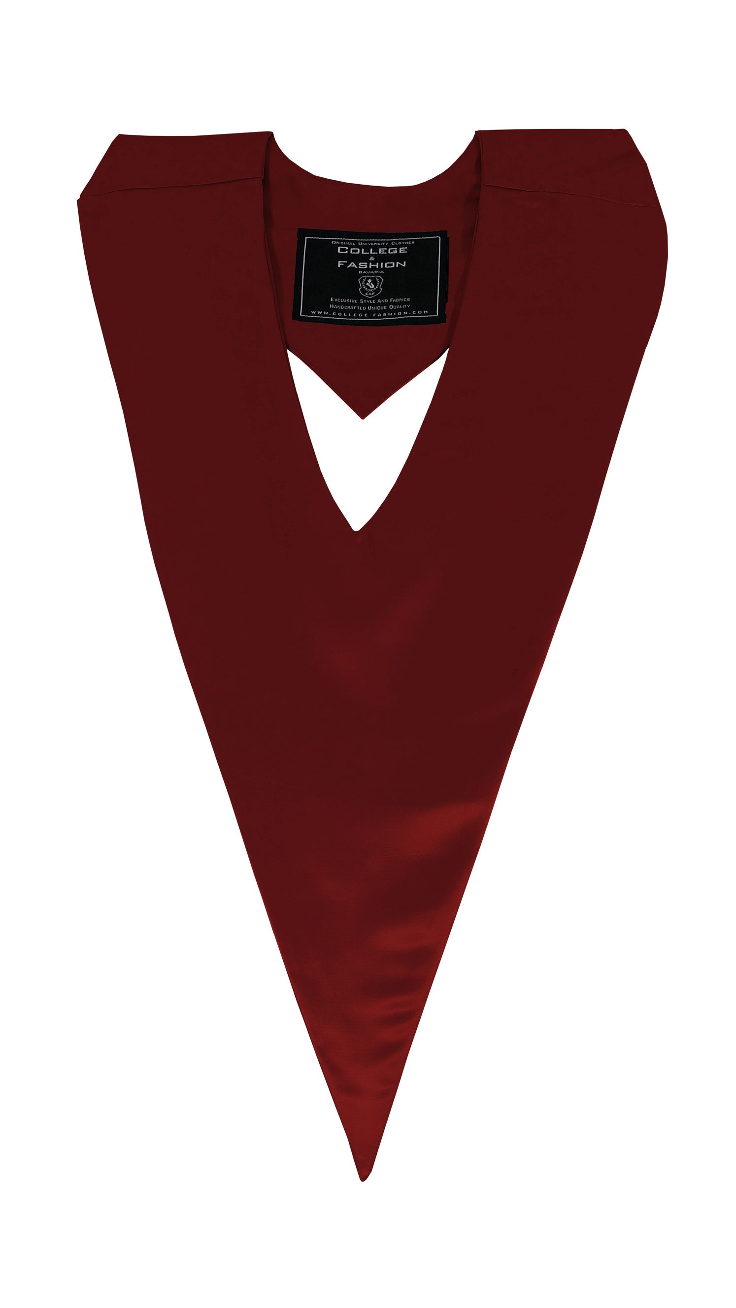 College Honor V-Stole maroon red