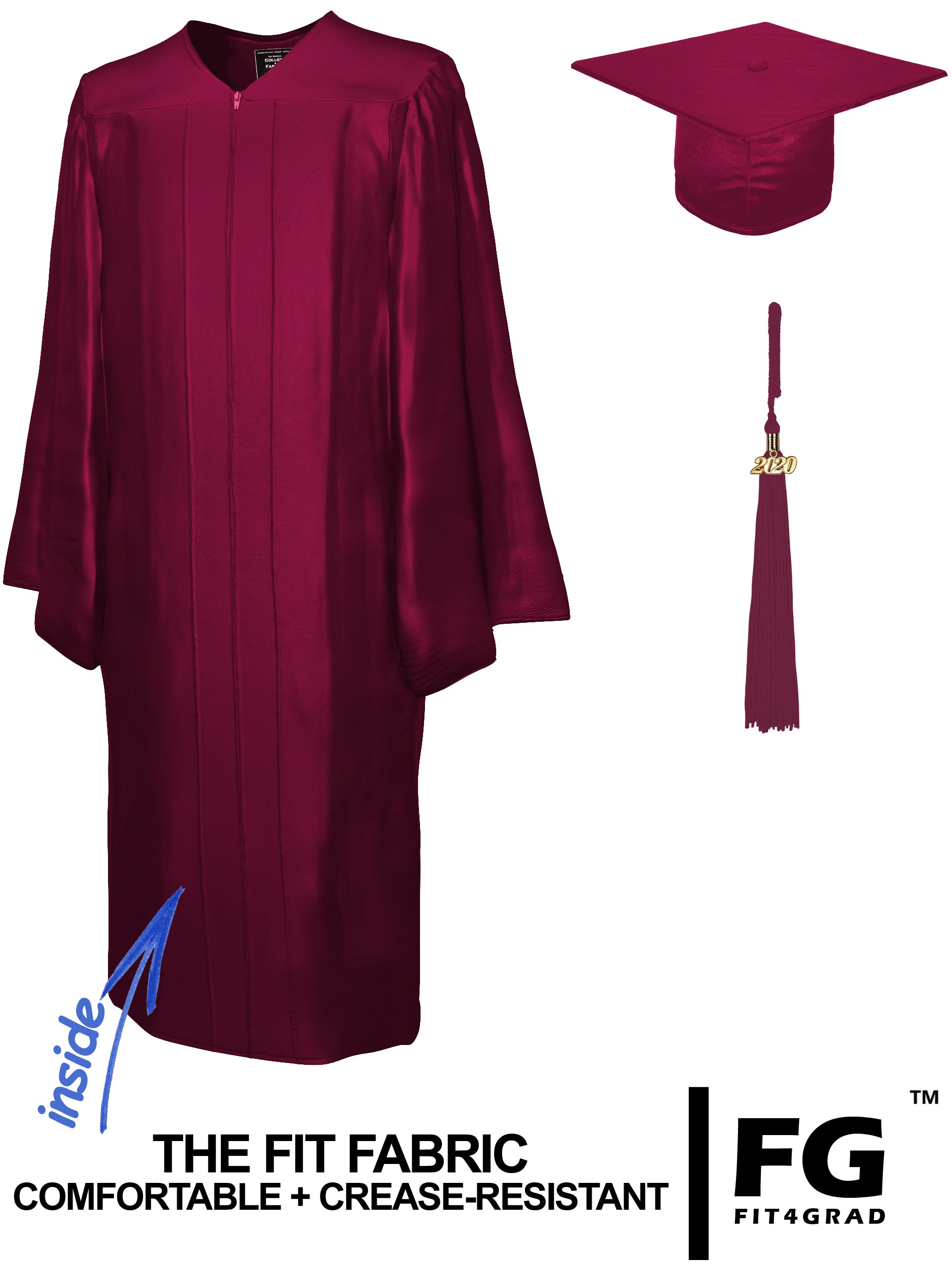 Doktorhut, Talar & Jahreszahlquaste, Qualit�t Shiny - Produktbild 5 | COLLEGE FASHION