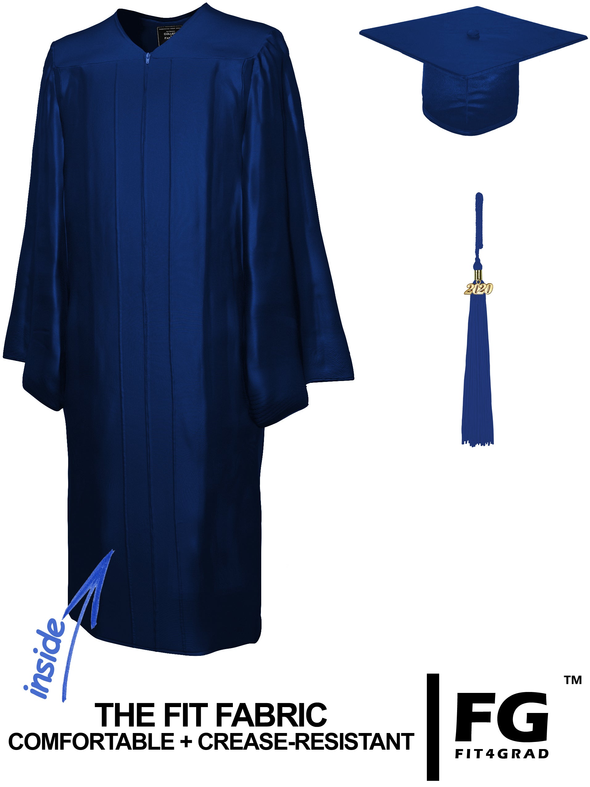 Doktorhut, Talar & Jahreszahlquaste, Qualit�t Shiny - Produktbild 8 | COLLEGE FASHION