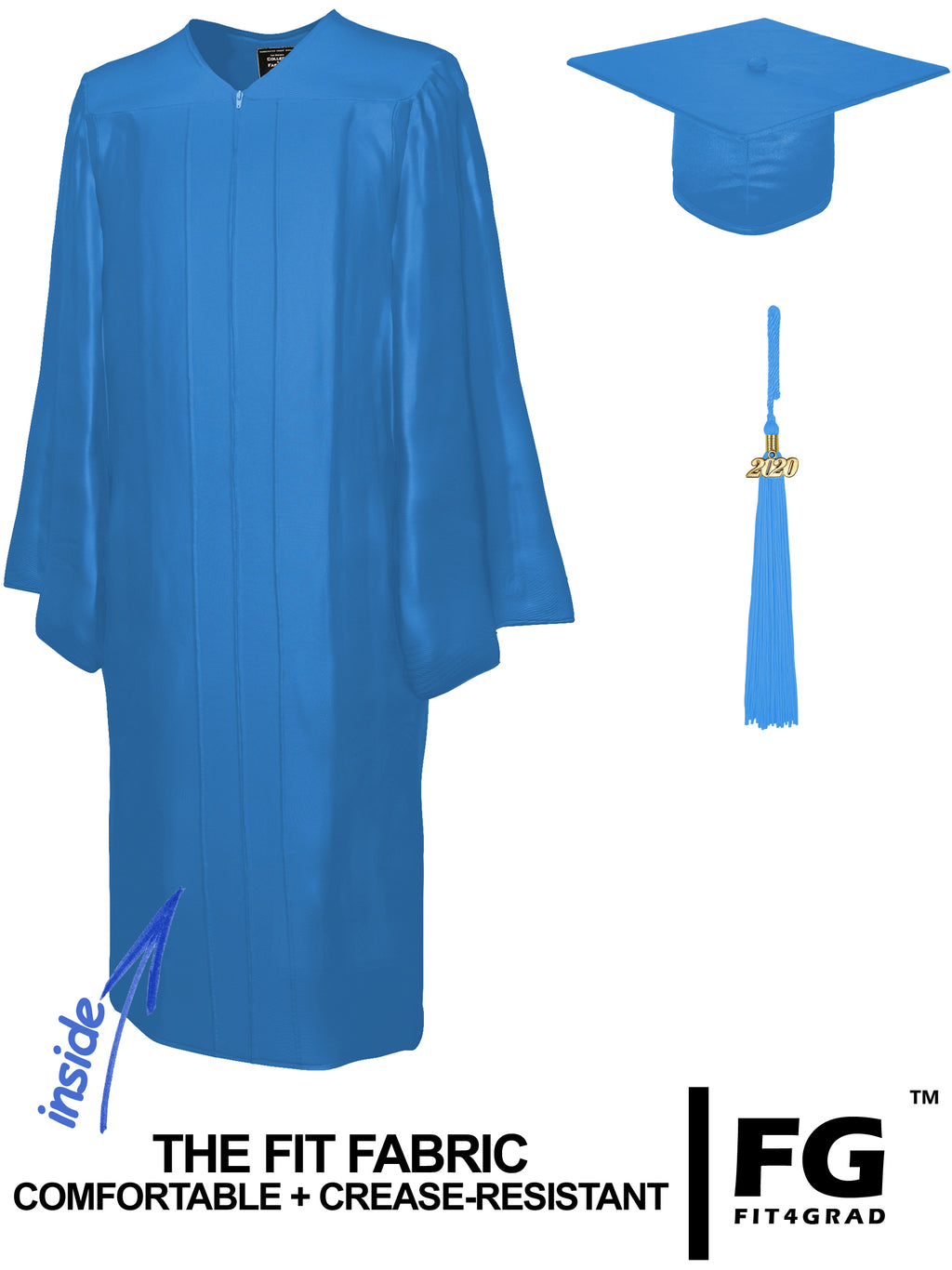 Doktorhut, Talar & Jahreszahlquaste, Qualit�t Shiny - Produktbild 12 | COLLEGE FASHION