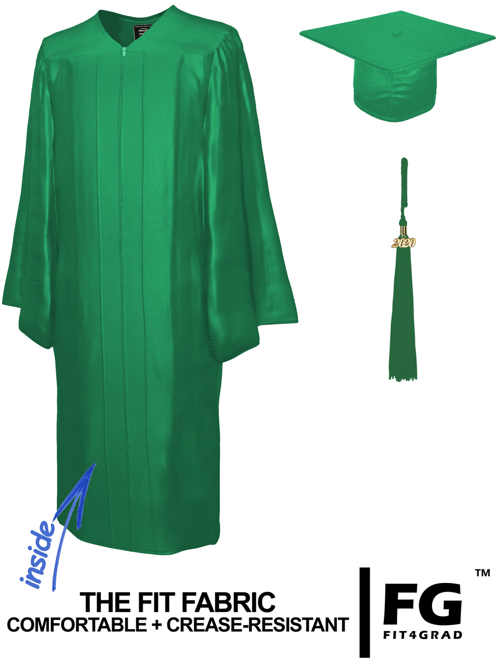 Doktorhut, Talar & Jahreszahlquaste, Qualit�t Shiny - Produktbild 9 | COLLEGE FASHION