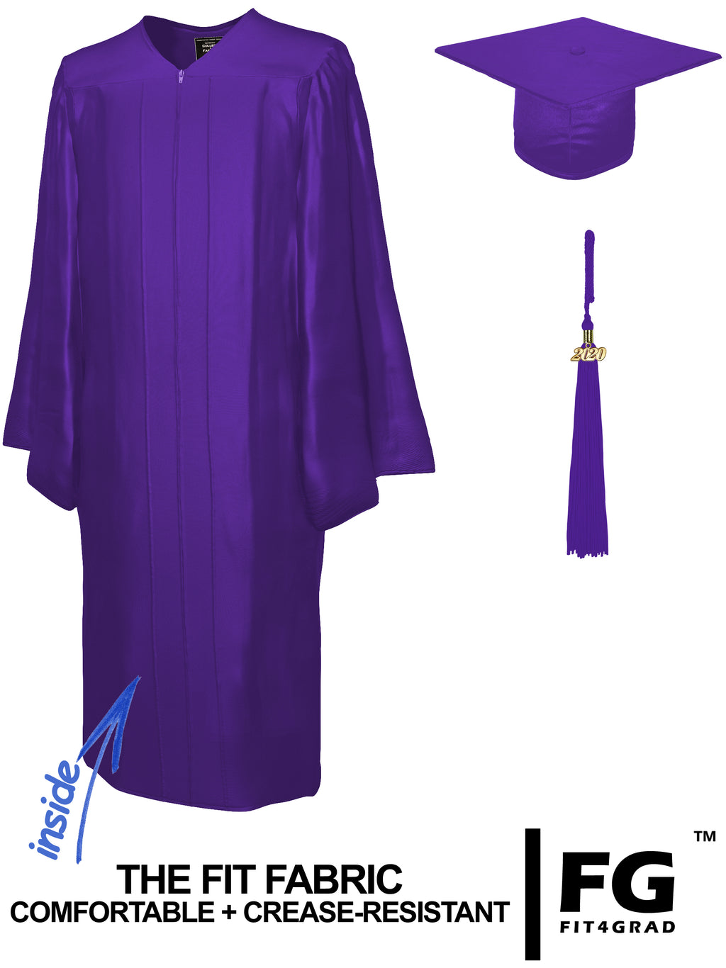 Doktorhut, Talar & Jahreszahlquaste, Qualit�t Shiny - Produktbild 11 | COLLEGE FASHION