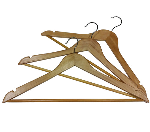 3er Set Holzkleiderbügel