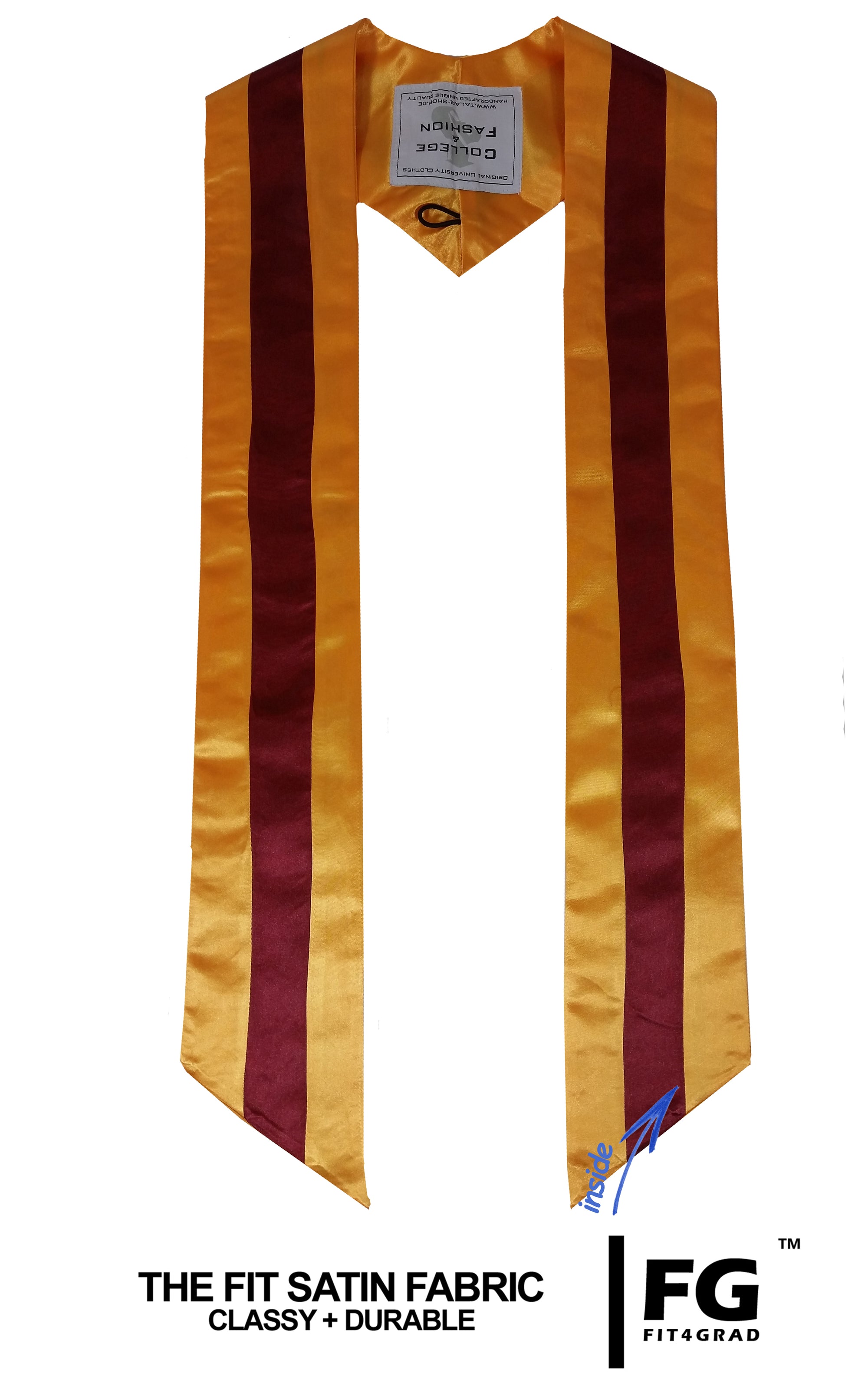 mehrfarbige Schärpe gelb/rot/gelb