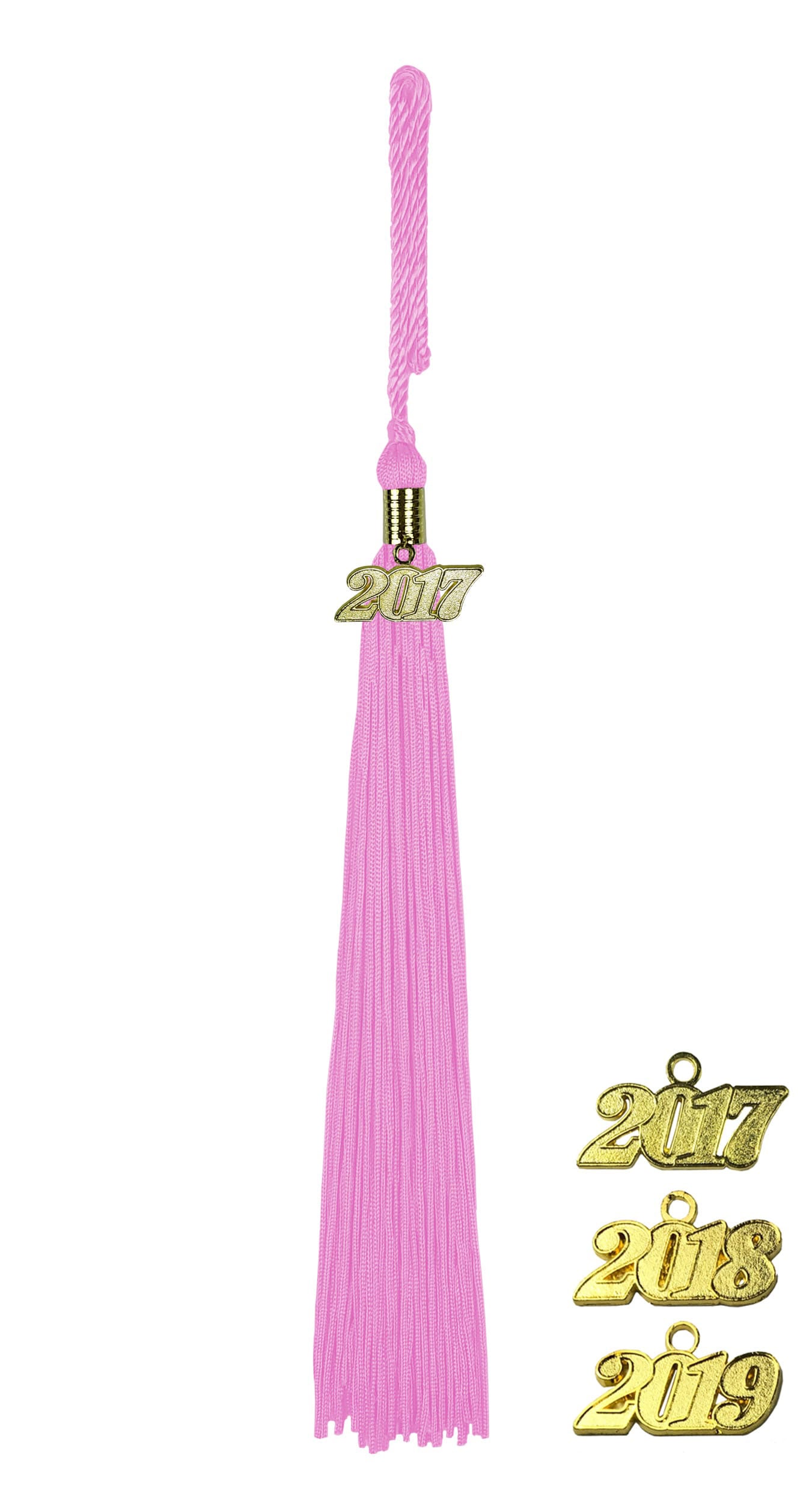 Quaste (Tassel) mit Jahreszahl rosa