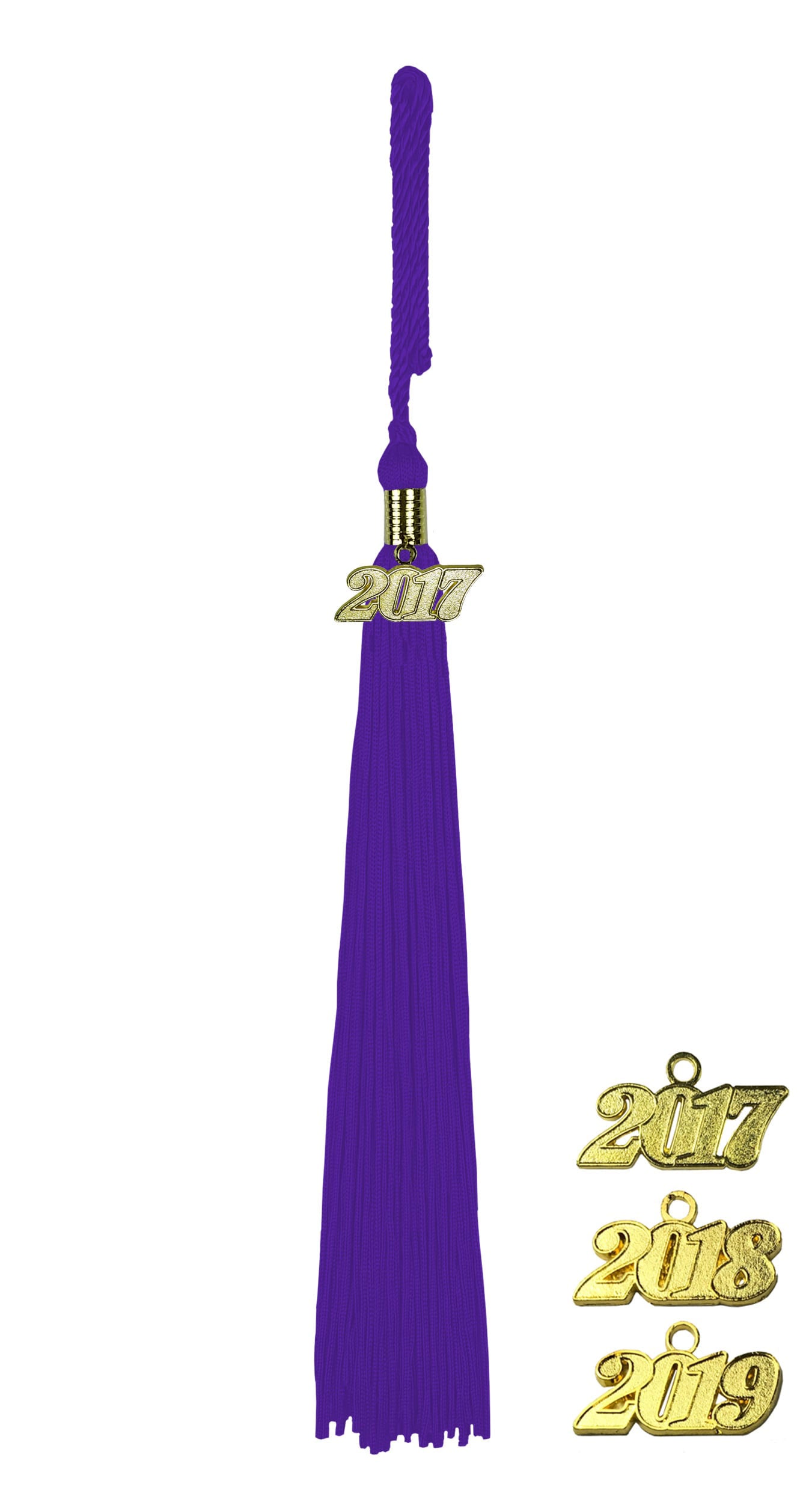 Quaste (Tassel) mit Jahreszahl violett