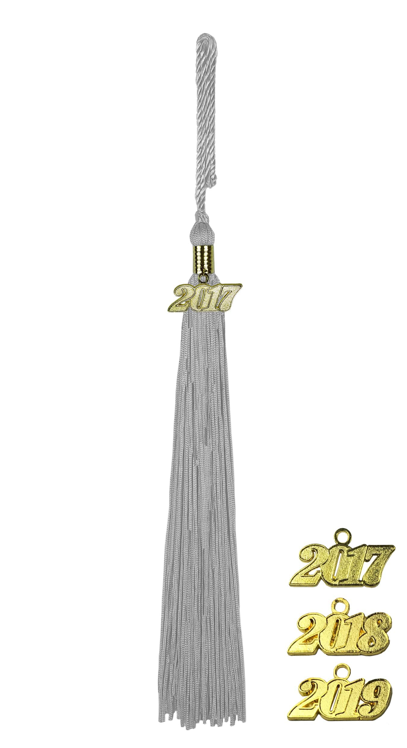 Quaste (Tassel) mit Jahreszahl silber
