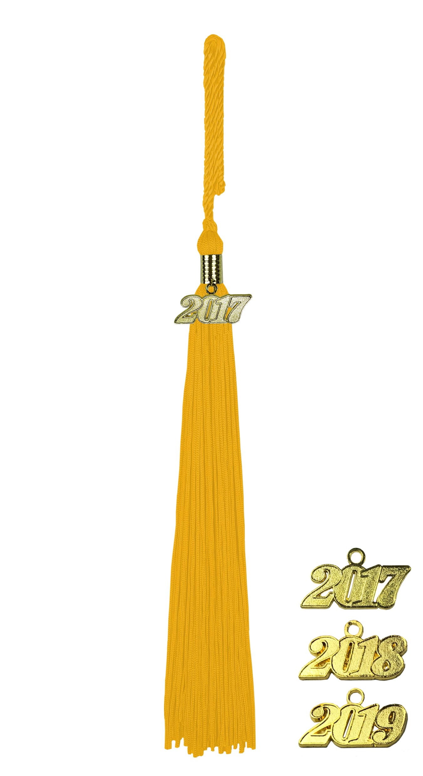 Quaste (Tassel) mit Jahreszahl gold-gelb